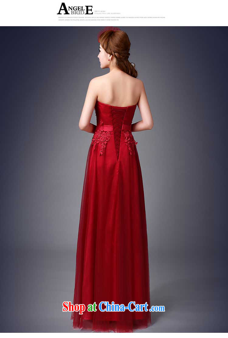 2015 new Korean fashion Mary Magdalene Beauty Chest dress bridal wedding dress Spring Summer tie bows serving long, deep red tailored contact Customer Service pictures, price, brand platters! Elections are good character, the national distribution, so why buy now enjoy more preferential! Health