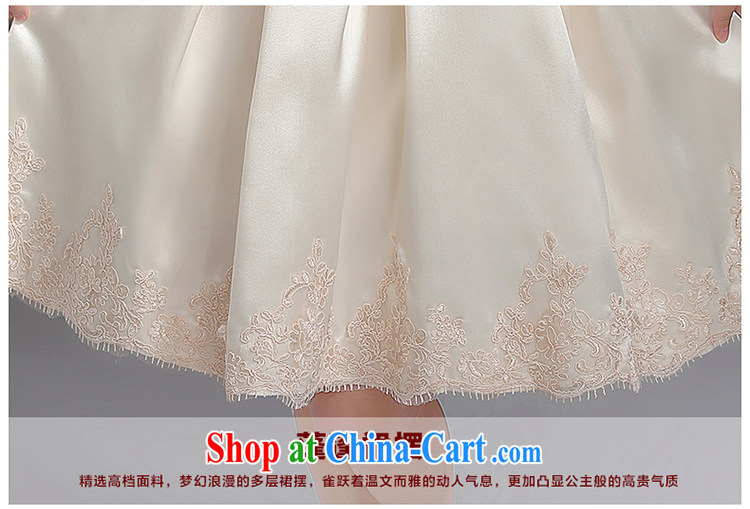 Early definition 2015 new bridesmaid short small dress dress bridal toast one field shoulder lace straps Princess skirt champagne color. The $20 does not support return pictures, price, brand platters! Elections are good character, the national distribution, so why buy now enjoy more preferential! Health