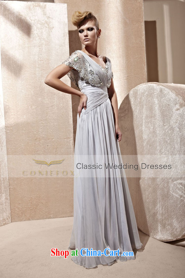 Creative Fox Evening Dress 2015 new sexy package shoulder evening dress gray graphics thin toast service banquet evening dress dress dress the dress code 81,009 light gray L pictures, price, brand platters! Elections are good character, the national distribution, so why buy now enjoy more preferential! Health