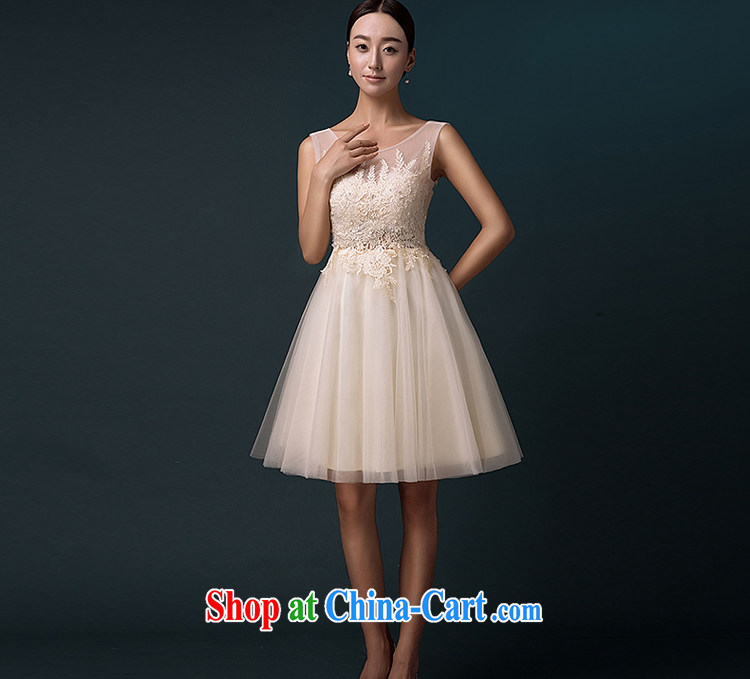 The Greek, Mona Lisa (XILUOSHA) banquet dress 2015 new, the wedding dress female small dress bridesmaid serving short summer bridal toast serving double-shoulder champagne color XXL pictures, price, brand platters! Elections are good character, the national distribution, so why buy now enjoy more preferential! Health