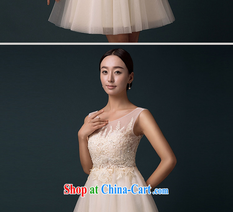 The Greek, Mona Lisa (XILUOSHA) banquet dress 2015 new, the wedding dress female small dress bridesmaid serving short summer bridal toast serving double-shoulder champagne color XXL pictures, price, brand platters! Elections are good character, the national distribution, so why buy now enjoy more preferential! Health