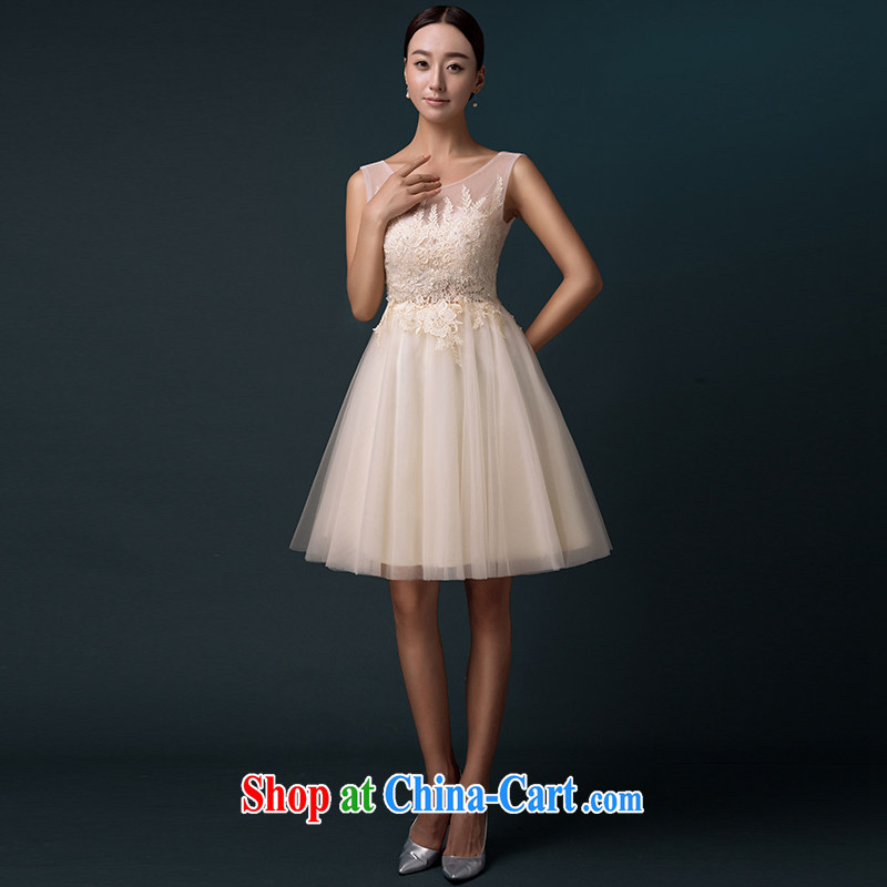 The Greek Cypriot, Mona Lisa (XILUOSHA) banquet dress 2015 new the wedding dress female small dress bridesmaid serving short summer bridal toast serving double-shoulder champagne color XXL, the Greek Cypriot, Mona Lisa (XILUOSHA), online shopping