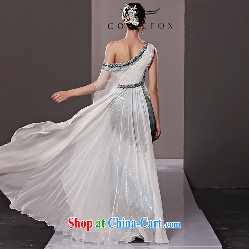 Creative Fox dress continental retro Stage service banquet and feel the shoulder Evening Dress dress long skirt annual meeting moderator dress dresses 81,192 picture color XL, creative Fox (coniefox), and, on-line shopping