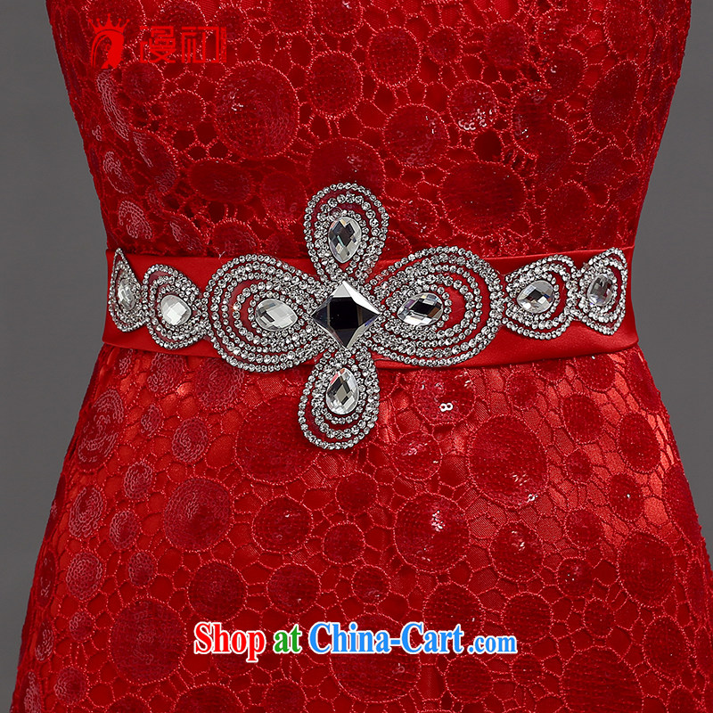 Early animated evening dress 2015 new, luxurious, elegant and sexy Deep V for long fall dress moderator performances. Red. The $20 does not support return to early definition, shopping on the Internet