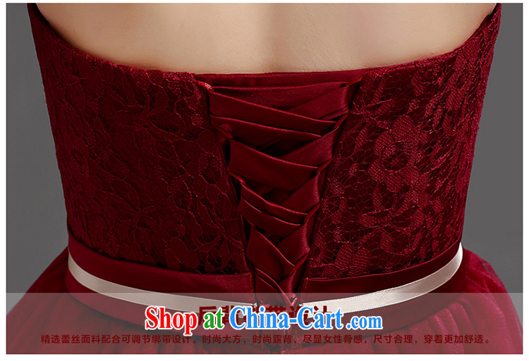 Early definition 2015 new small dress bridal Evening Dress wedding bridesmaid serving short wine red lace bows serving wine red. The $20 does not support return pictures, price, brand platters! Elections are good character, the national distribution, so why buy now enjoy more preferential! Health