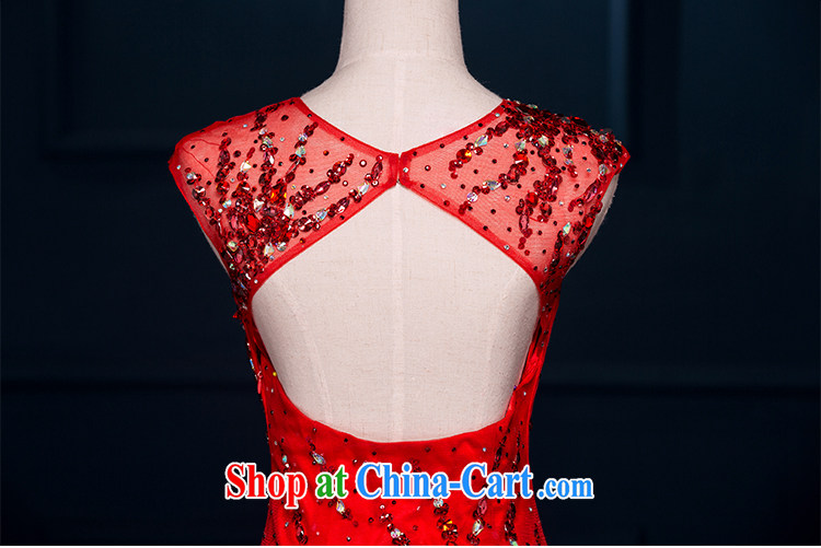It is the JUSERE high-end dress 2015 spring and summer new dual-shoulder-neck Korean long small-tail bridal toast service banquet Evening Dress stylish Chinese red high-end custom contact Customer Service pictures, price, brand platters! Elections are good character, the national distribution, so why buy now enjoy more preferential! Health