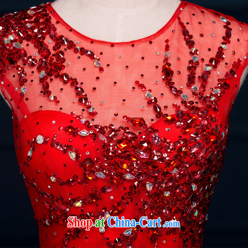 It is not the JUSERE high-end dress 2015 spring and summer new dual-shoulder-neck Korean long small-tail bridal toast service banquet Evening Dress stylish Chinese red high-end custom contact customer service, it is not set, and shopping on the Internet