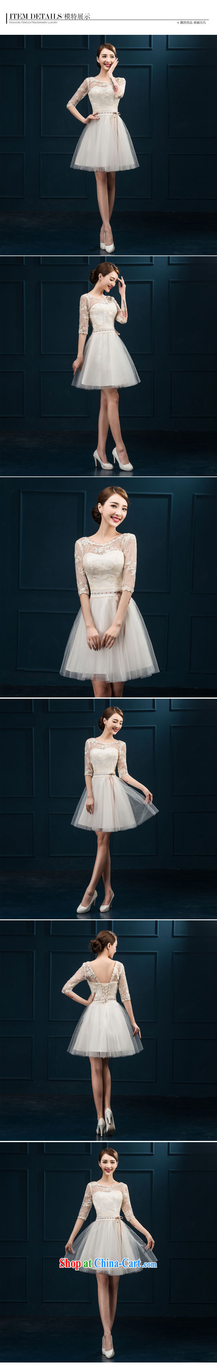 2015 new bridesmaid toast serving serving summer short sleeves in bridesmaid dress Evening Dress married women chairpersons dress girls white XXL pictures, price, brand platters! Elections are good character, the national distribution, so why buy now enjoy more preferential! Health