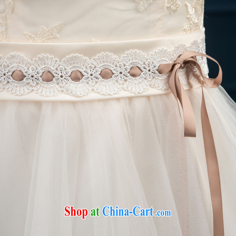 2015 new bridesmaid toast serving serving summer short sleeves in bridesmaid dress Evening Dress married women chairpersons dress girls white XXL, Diane M Ki, shopping on the Internet
