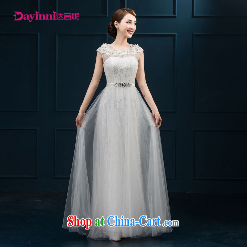 banquet dress 2015 new bride toast summer clothing moderator dress field shoulder Evening Dress dress long female white XXL