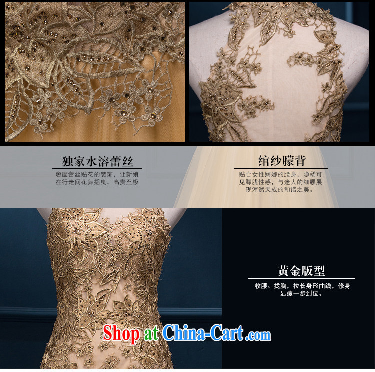 It is not the JUSERE dress 2015 spring and summer new bride toast service beauty Ms. crowsfoot dress shoulders, courage empty dress banquet long Gold high-end custom contact Customer Service pictures, price, brand platters! Elections are good character, the national distribution, so why buy now enjoy more preferential! Health