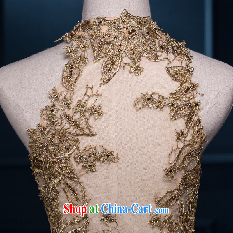 It is not the JUSERE dress 2015 spring and summer new bride toast service beauty Ms. crowsfoot dress shoulders, courage empty dress banquet long Gold high-end custom contact customer service, is not set, and shopping on the Internet