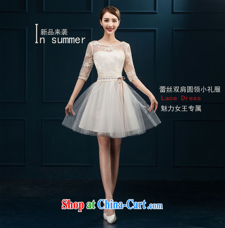 2015 new bridesmaid toast serving serving summer short sleeves in bridesmaid dress Evening Dress married women chairpersons dress girls white XL pictures, price, brand platters! Elections are good character, the national distribution, so why buy now enjoy more preferential! Health