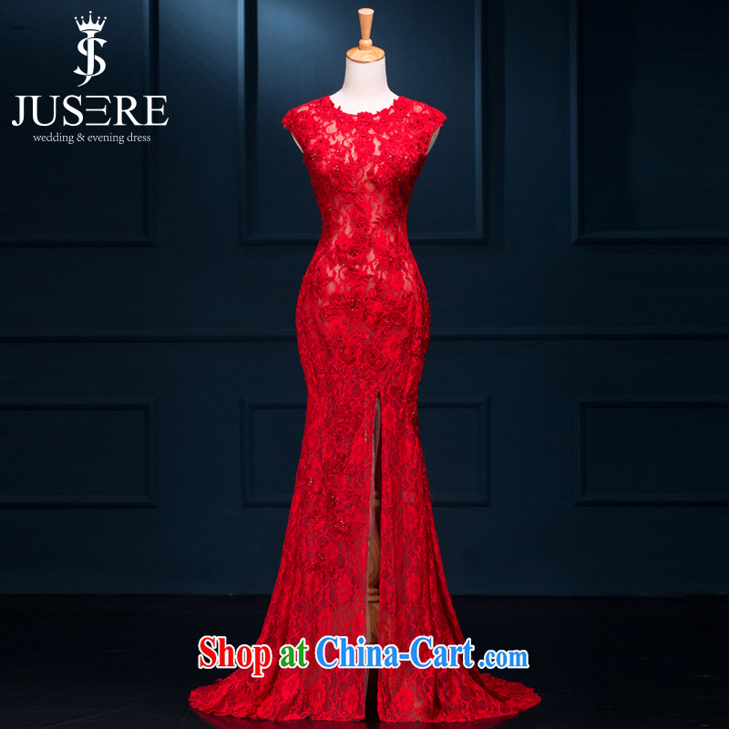 It is not the JUSERE wedding dresses 2015 spring and summer New Red stylish Chinese red bridal wedding banquet toast long evening dress sense of courage china red high-end custom contact Customer Service