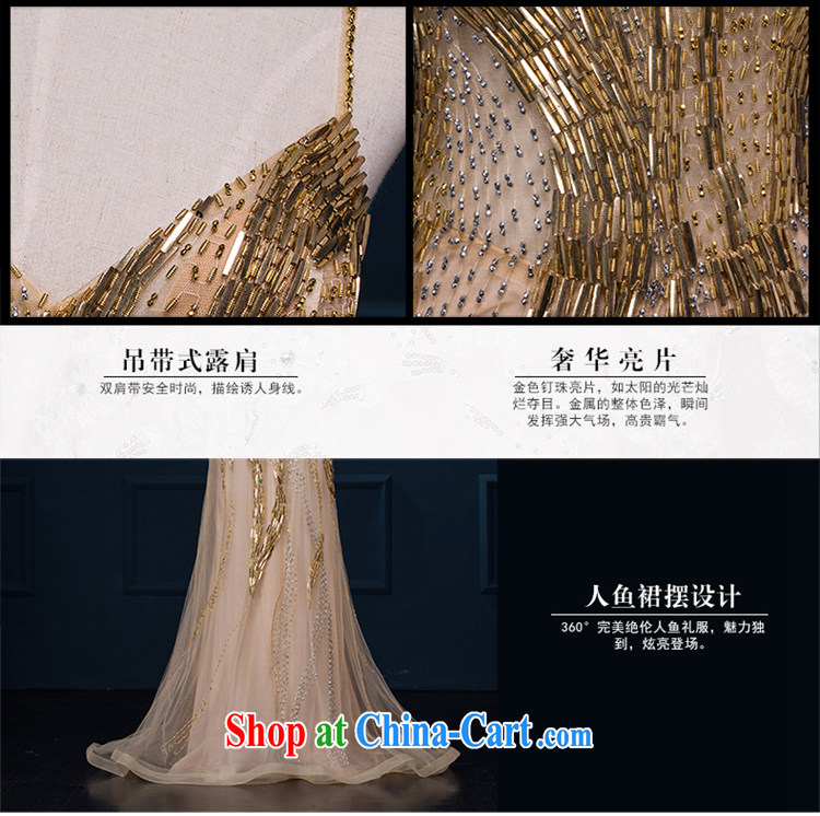 It is not the JUSERE wedding dresses shoulders hanging dress summer 2015 new banquet moderator dress gold female long marriages served toast Gold high-end custom contact Customer Service pictures, price, brand platters! Elections are good character, the national distribution, so why buy now enjoy more preferential! Health