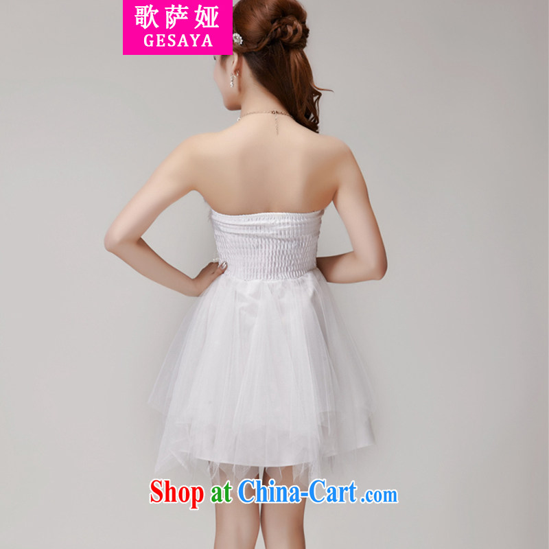 Song, Julia 2015 summer staple manually inserts Pearl drill temperament Mary Magdalene Beauty Chest dresses bridesmaid groups dress dress white L, Song, Julia (GESAYA), online shopping