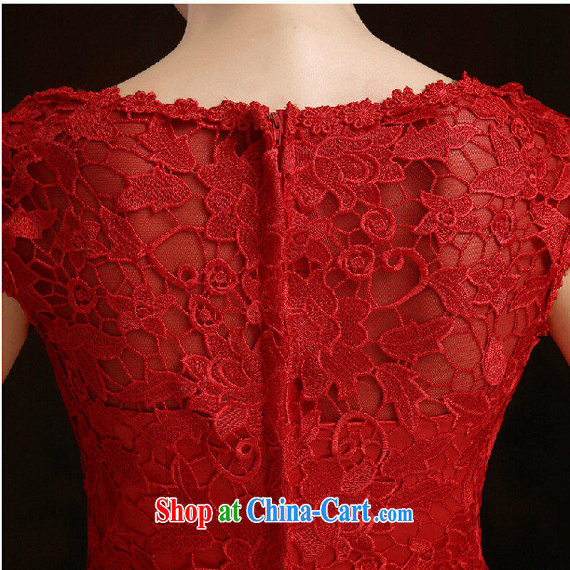 Toasting service 2015 spring bridal wedding dress short, red stylish large code banquet dress girls summer red tailored to contact customer service, plain bamboo love yarn, shopping on the Internet