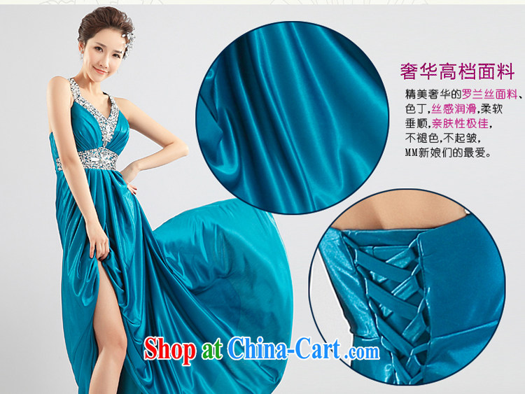 The Greek, Mona Lisa (XILUOSHA) bridal dresses 2014 new Korean video thin wood drill long wedding dress shoulders Deep V performances hosted service deep purple XXL pictures, price, brand platters! Elections are good character, the national distribution, so why buy now enjoy more preferential! Health