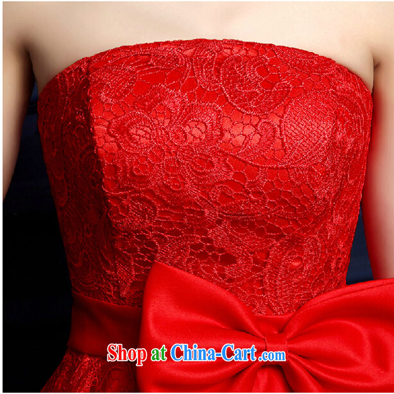 Toasting service 2015 new stylish bridal wedding dresses spring and summer red long ago, after a long evening dress female Red XXXL, pure bamboo love yarn, shopping on the Internet
