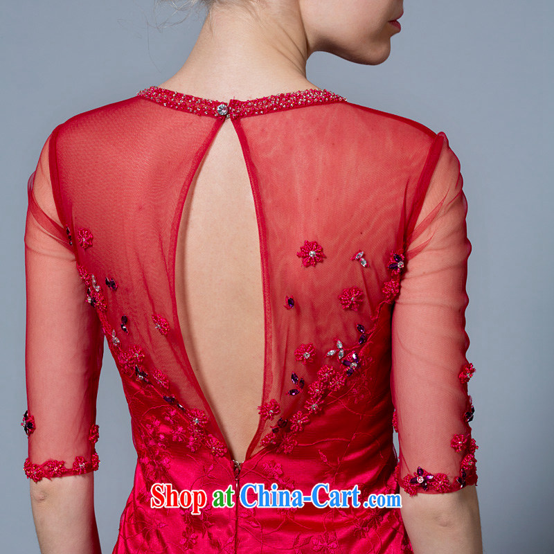 A yarn wedding dresses 2015 new custom package in shoulder cuff bridal toast serving red 30250860 red M code in stock 160 /84 A, a yarn, shopping on the Internet