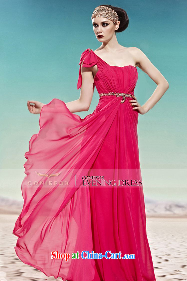 Creative Fox dress Red single shoulder bridal wedding dress banquet toast serving the annual dress long Graphics thin with dresses 58,010 pictures color L pictures, price, brand platters! Elections are good character, the national distribution, so why buy now enjoy more preferential! Health