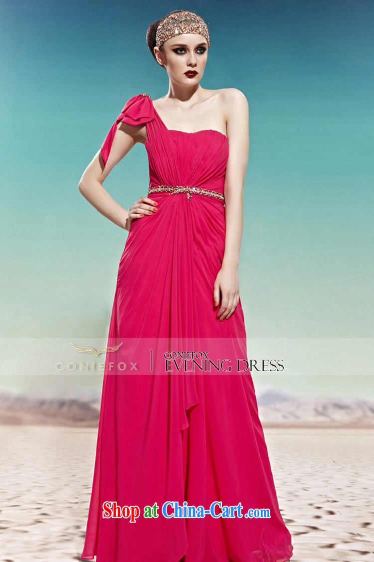Creative Fox dress Red single shoulder bridal wedding dress banquet toast serving the annual dress long Graphics thin with dresses 58,010 pictures color L pictures, price, brand platters! Elections are good character, the national distribution, so why buy now enjoy more preferential! Health