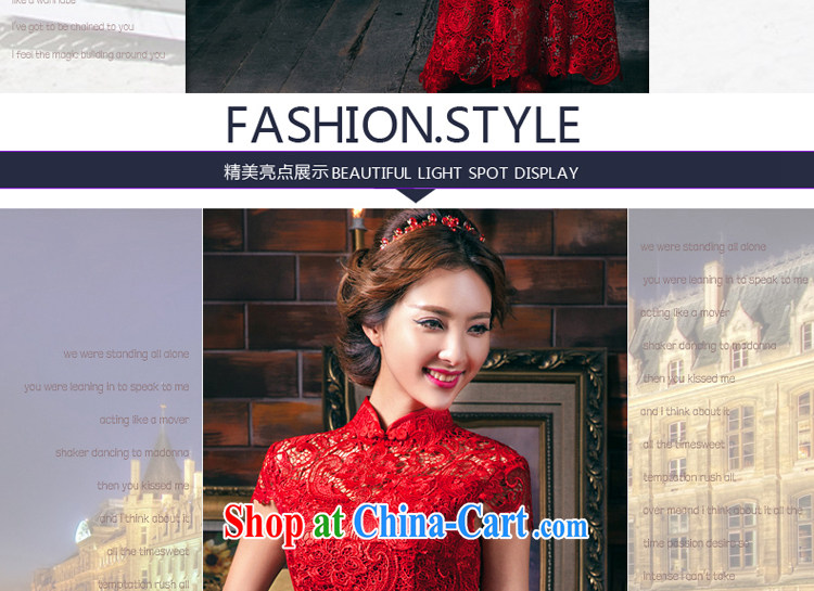 The Greek, Mona Lisa (XILUOSHA) wedding dresses skirt lace bridal toast serving long summer stylish Chinese wedding dresses at Merlion 2015 spring Chinese red long skirt 7 cuff XL pictures, price, brand platters! Elections are good character, the national distribution, so why buy now enjoy more preferential! Health
