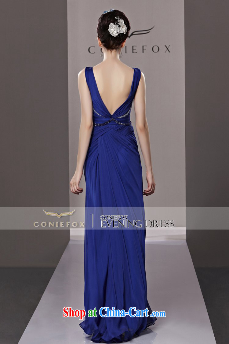 Creative Fox Evening Dress blue bows. Stylish and elegant long bridesmaid dress dress in Europe banquet evening dress dress annual meeting presided over 81,328 dresses picture color L pictures, price, brand platters! Elections are good character, the national distribution, so why buy now enjoy more preferential! Health