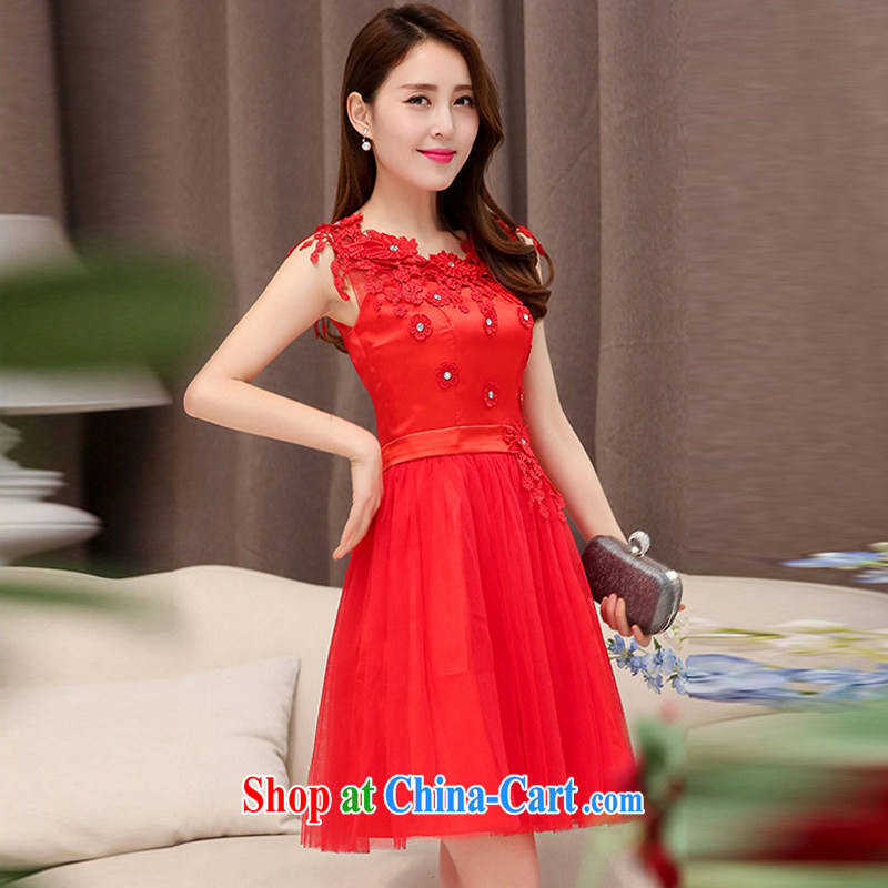 Kam Ming Yin Yue 7 summer 2015 new marriages wedding dresses serving toast bridesmaid dress uniform dress, red XL, Kam-ming 7 Yin Yue, shopping on the Internet