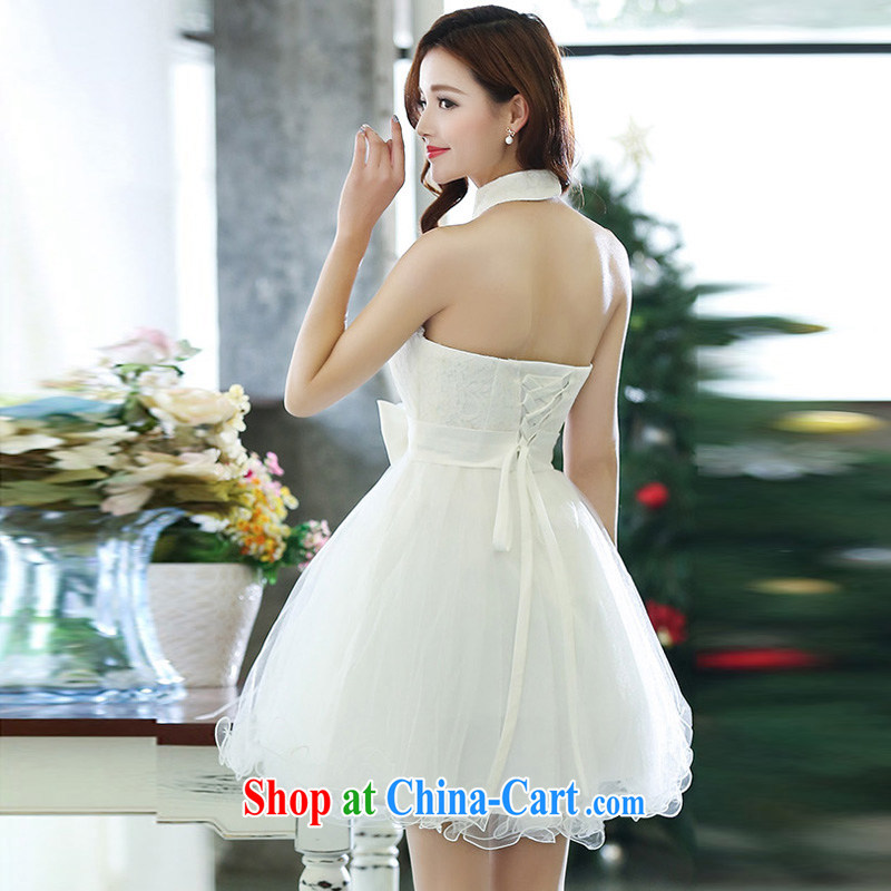 wah lee Yin Yue 7 summer 2015 new only wedding dresses serving toast dress banquet service, short white XL, Kam-ming 7 Yin Yue, shopping on the Internet
