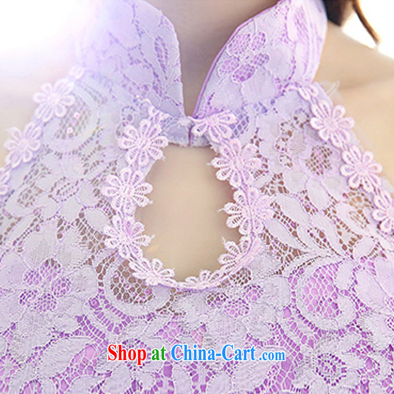 wah lee Yin Yue 7 summer 2015 new only wedding dresses serving toast dress banquet service, short white XL, Kam-ming 7 Yin Yue, shopping on the Internet
