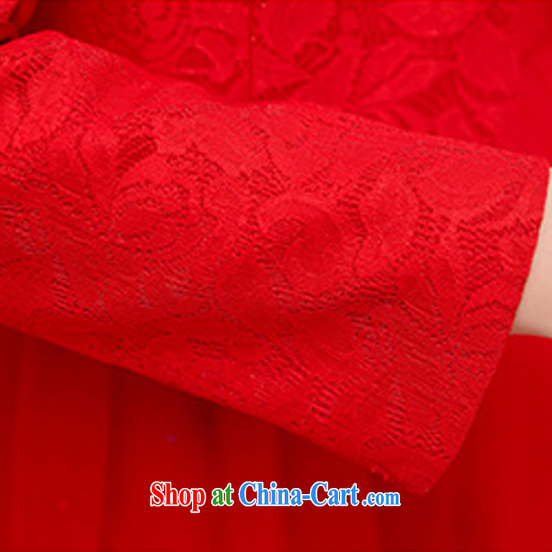 Kam Ming Yin Yue 7 summer 2015 new marriages wedding dresses serving toast bridesmaid dress uniform dress, two-piece red XL, Kam-ming 7 Yin Yue, shopping on the Internet