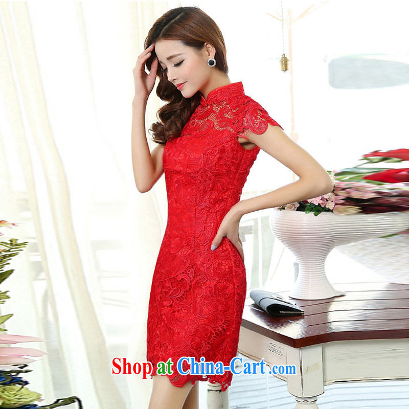 Kam Ming Yin Yue 7 2015 new short red marriages wedding dresses serving toast bridesmaid clothing dress red XL, Kam-ming 7 Yin Yue, shopping on the Internet