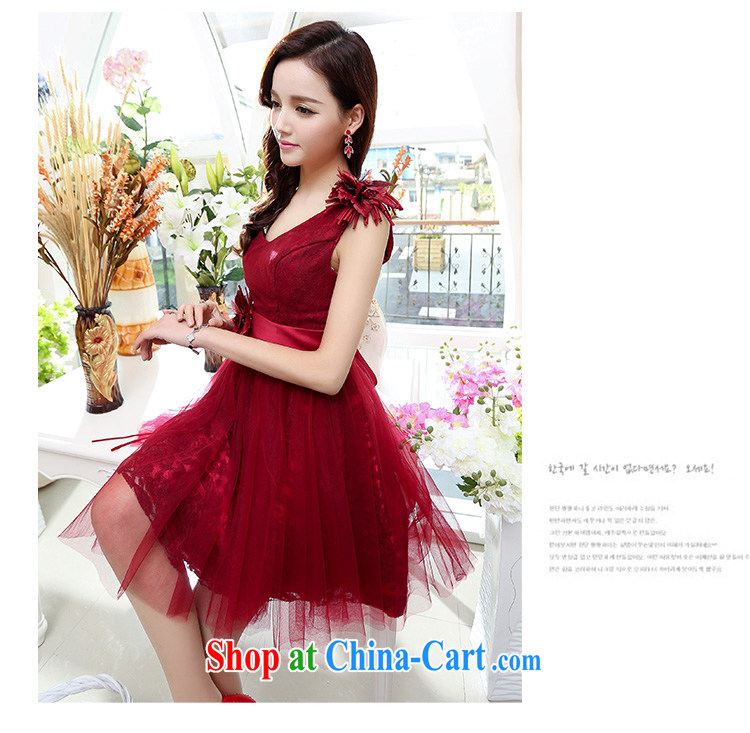 Kam Ming Yin Yue 7 summer 2015 new, only the US wedding dresses serving toast dress banquet service, short, pink XL pictures, price, brand platters! Elections are good character, the national distribution, so why buy now enjoy more preferential! Health