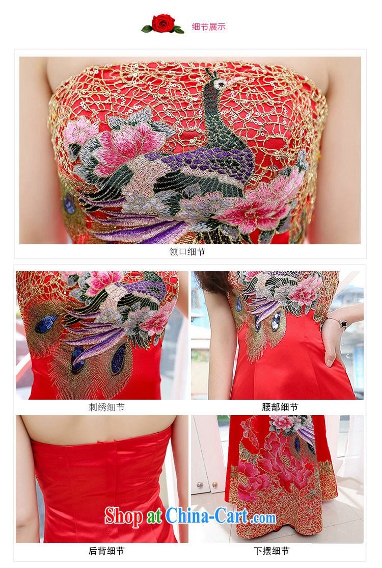Kam Ming Yin Yue 7 summer 2015 new marriages wedding dresses serving toast bridesmaid dress uniform dress, red XL pictures, price, brand platters! Elections are good character, the national distribution, so why buy now enjoy more preferential! Health