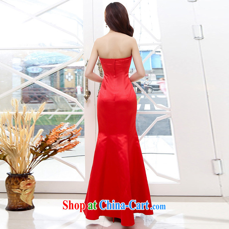 Kam Ming Yin Yue 7 summer 2015 new marriages wedding dresses serving toast bridesmaid dress uniform dress, red XL, Kam-ming 7 Yin Yue, shopping on the Internet