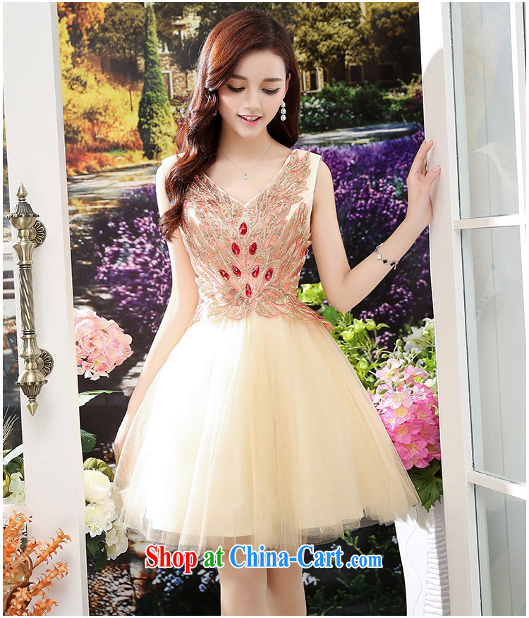 Kam Ming Yin Yue 7 summer 2015 new marriages embroidery luxury wedding dresses serving toast dress, short, red wine L pictures, price, brand platters! Elections are good character, the national distribution, so why buy now enjoy more preferential! Health