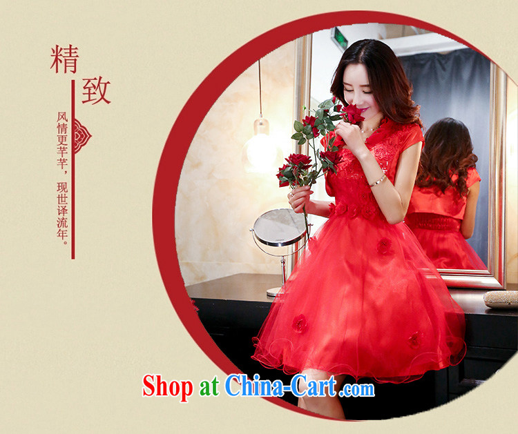 Kam Ming Yin Yue 7 summer 2015 new marriages wedding dresses serving toast bridesmaid dress uniform dress, red XL pictures, price, brand platters! Elections are good character, the national distribution, so why buy now enjoy more preferential! Health