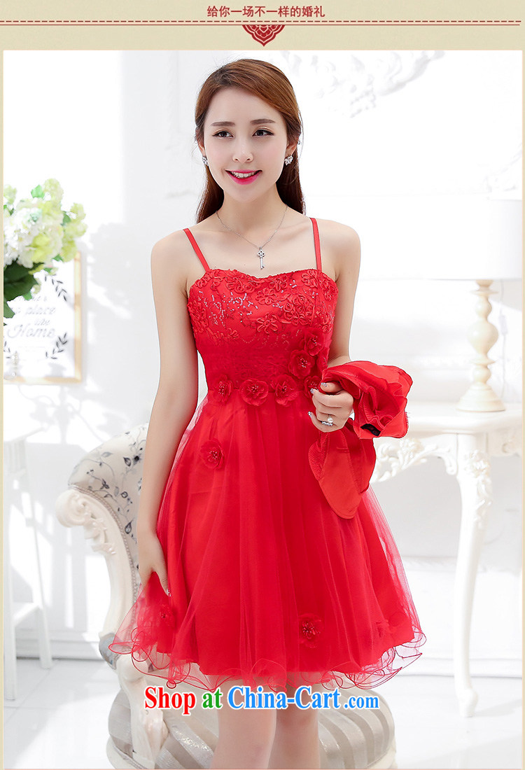 Kam Ming Yin Yue 7 summer 2015 new marriages wedding dresses serving toast bridesmaid dress uniform dress, red L pictures, price, brand platters! Elections are good character, the national distribution, so why buy now enjoy more preferential! Health