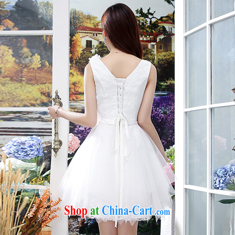 Kam Ming Yin Yue 7 summer 2015 new, only the US wedding dresses serving toast dress banquet service, short white S, Kam-ming 7 Yin Yue, shopping on the Internet