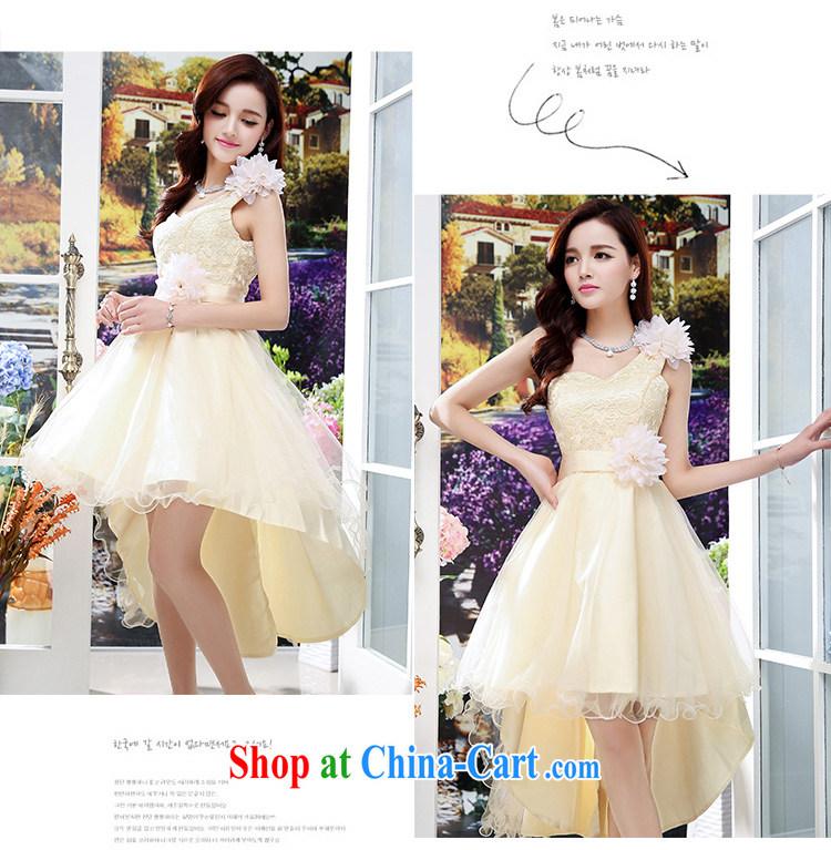 Kam Ming Yin Yue 7 summer 2015 new marriages wedding dresses serving toast bridesmaid dress uniform dress, apricot M pictures, price, brand platters! Elections are good character, the national distribution, so why buy now enjoy more preferential! Health