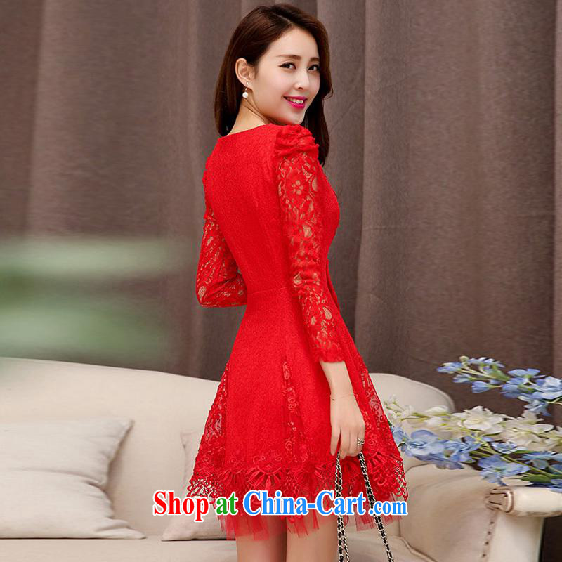 Kam Ming Yin Yue 7 summer 2015 new marriages wedding dresses serving toast bridesmaid dress uniform dress, red XXL, Kam-ming 7 Yin Yue, shopping on the Internet
