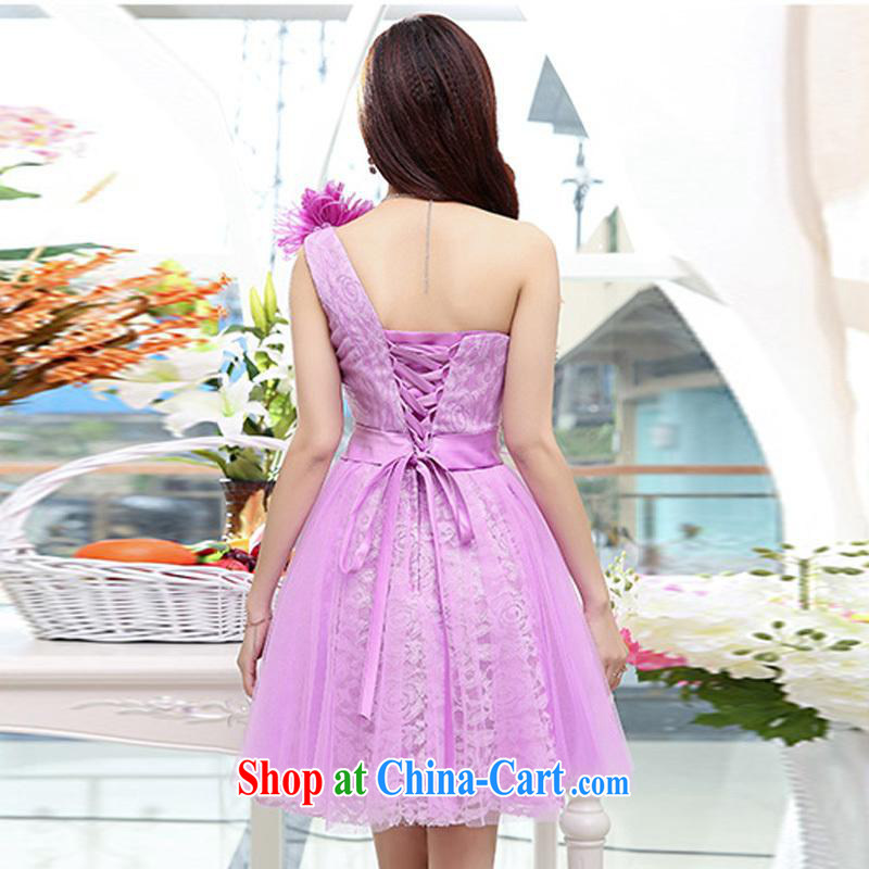 Kam Ming Yin Yue 7 summer 2015 new, only the US wedding dresses serving toast dress banquet service, short, light purple M, Kam-ming 7 Yin Yue, shopping on the Internet