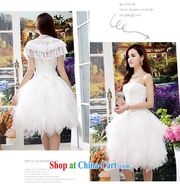 Kam Ming Yin Yue 7 summer 2015 new marriages wedding dresses serving toast bridesmaid dress uniform dress, short white XL pictures, price, brand platters! Elections are good character, the national distribution, so why buy now enjoy more preferential! Health