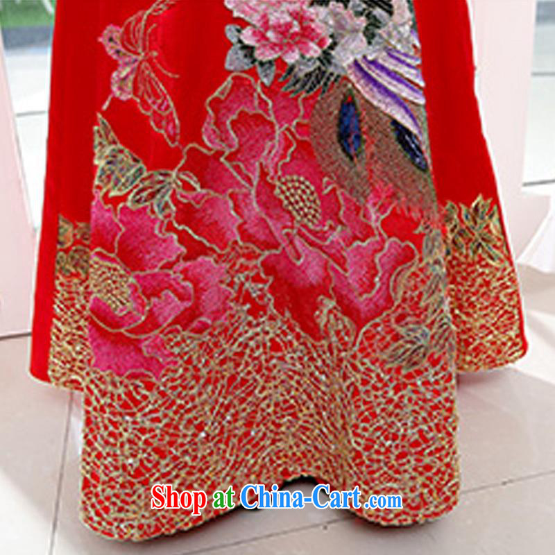 Kam Ming Yin Yue 7 summer 2015 new marriages wedding dresses serving toast bridesmaid dress uniform dress, red M, Kam-ming 7 Yin Yue, shopping on the Internet
