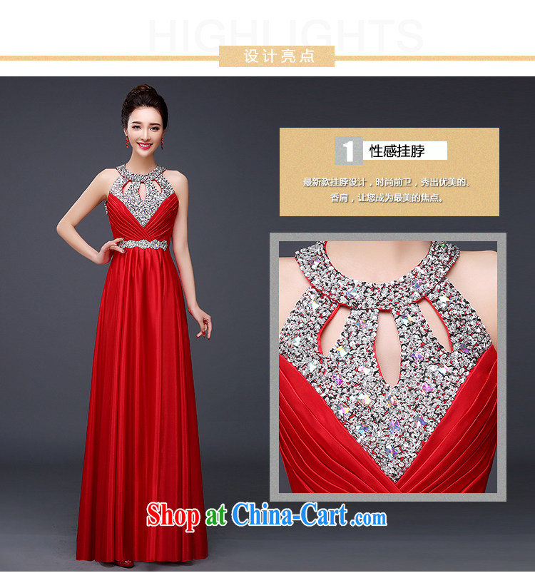 Pure bamboo love yarn upscale dress new dress bridal gown bridesmaid dress embroidered Pearl bare back high gown stage with deep red M pictures, price, brand platters! Elections are good character, the national distribution, so why buy now enjoy more preferential! Health