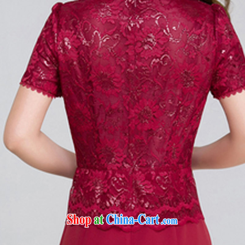 The Code dress upscale silk aura cultivating festive wedding dress cheongsam dress Map Color M, international standard, and shopping on the Internet