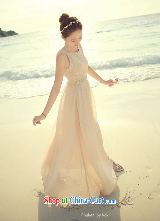 Korea could Cayman 2015 manually staple-ju-hem the waist style snow woven dresses long skirt skirt dresses bridesmaid dress pink L pictures, price, brand platters! Elections are good character, the national distribution, so why buy now enjoy more preferential! Health