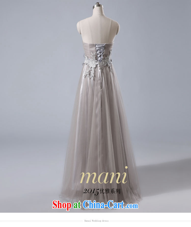 Evening Dress 2015 new summer short banquet dress dress girl bride toast wedding clothes fashion a Field shoulder light gray XXXL pictures, price, brand platters! Elections are good character, the national distribution, so why buy now enjoy more preferential! Health