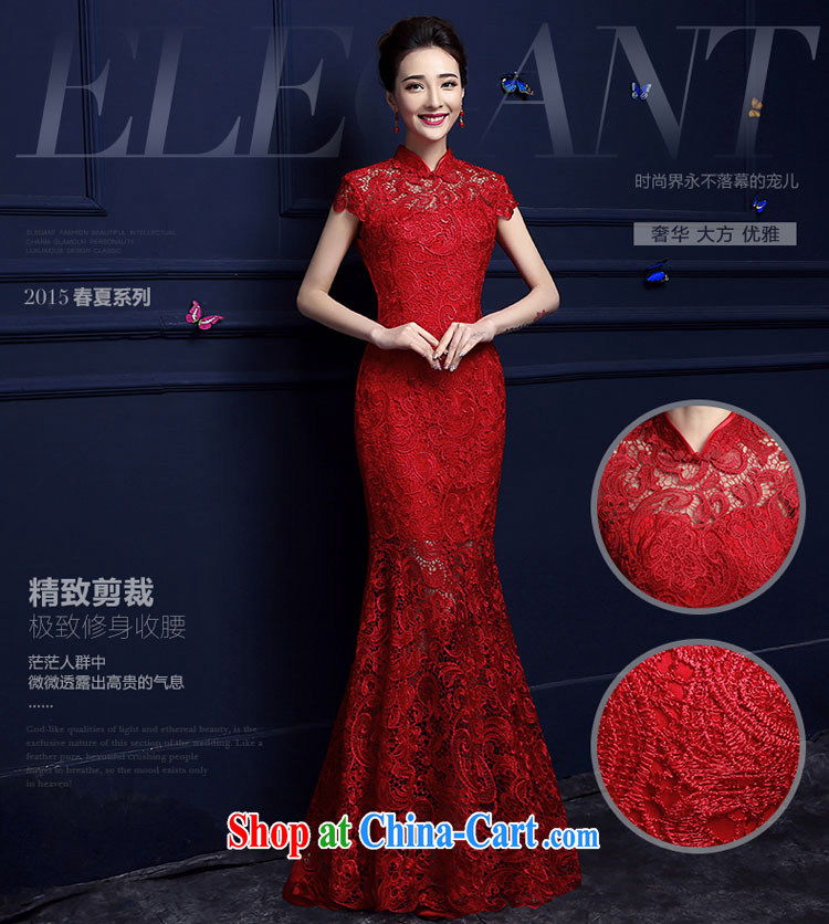 Evening Dress 2015 new summer short banquet dress dress girl bride toast wedding clothes stylish field shoulder red XXXL pictures, price, brand platters! Elections are good character, the national distribution, so why buy now enjoy more preferential! Health
